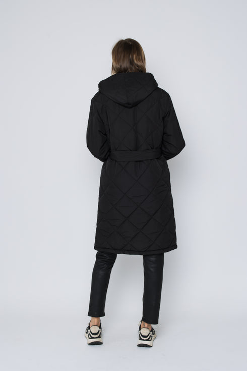 Aria-Quilted Hooded Coat
