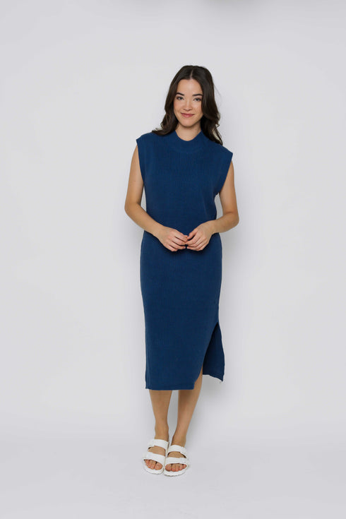 Cleo-Sleeveless Sweater Dress