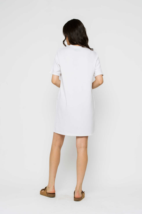 Nell-Luxe Fleece Tee Dress