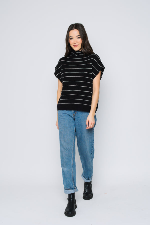 Shawna-Sleeveless Funnel Neck
