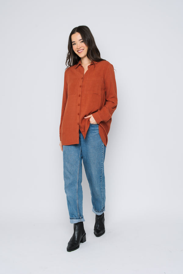 Blaine-Oversize Button-Up