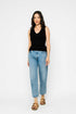 Joelle-Textured Vee Neck Tank