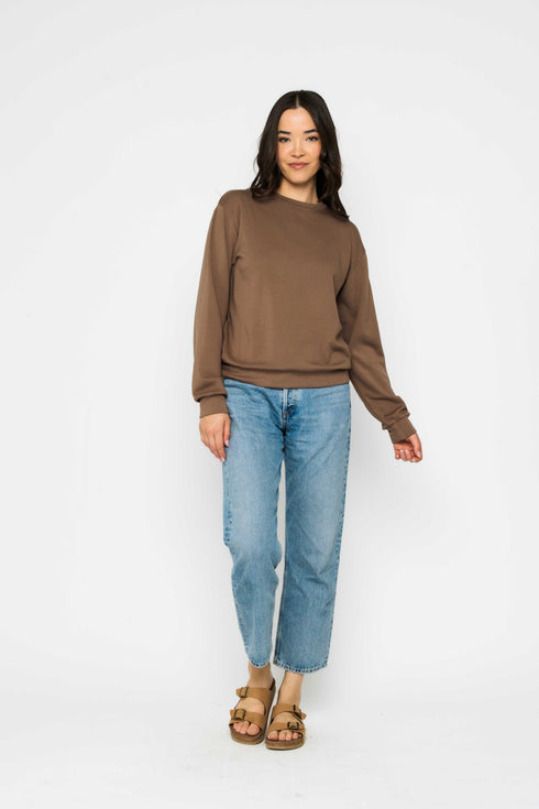 Jenna SAMPLE-Luxe Fleece Crew
