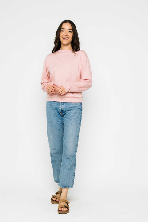 Jenna SAMPLE-Luxe Fleece Crew