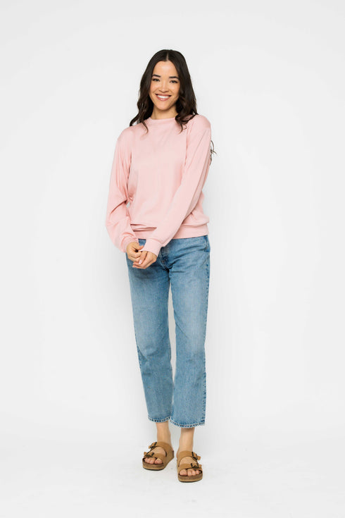 Jenna SAMPLE-Luxe Fleece Crew