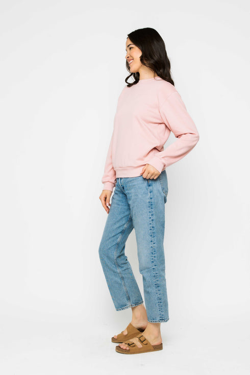 Jenna SAMPLE-Luxe Fleece Crew