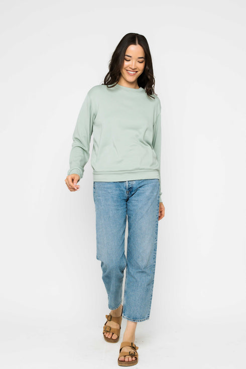 Jenna SAMPLE-Luxe Fleece Crew