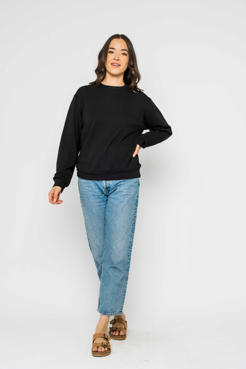 Jenna SAMPLE-Luxe Fleece Crew