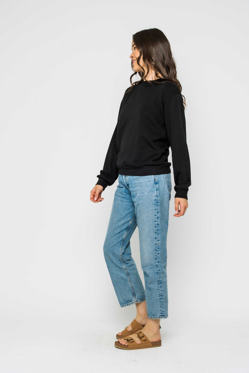 Jenna SAMPLE-Luxe Fleece Crew
