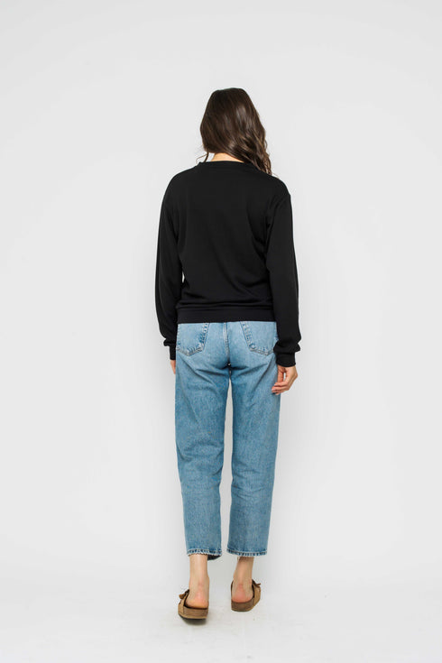 Jenna SAMPLE-Luxe Fleece Crew