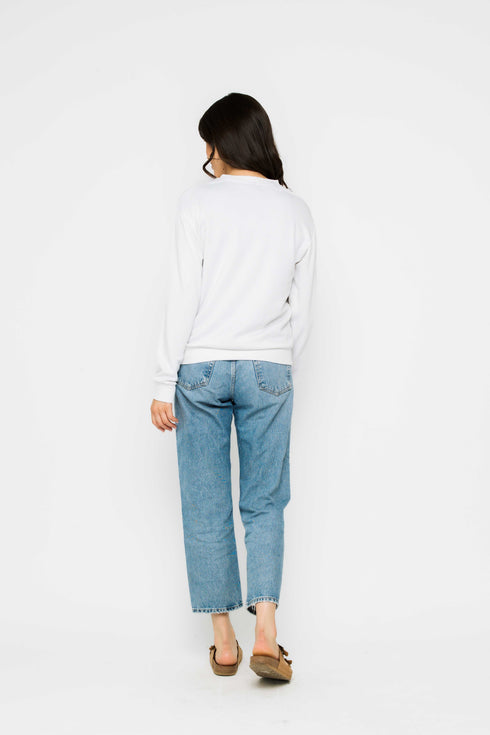 Jenna SAMPLE-Luxe Fleece Crew