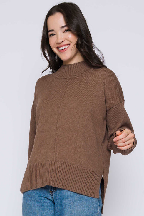 Lita-Mock Neck Pullover