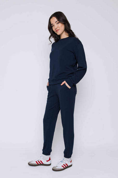 Jenna SAMPLE-Luxe Fleece Crew