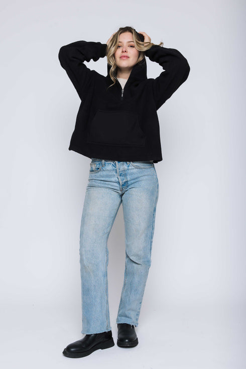 Sutton-Half Zip Sherpa Pullover