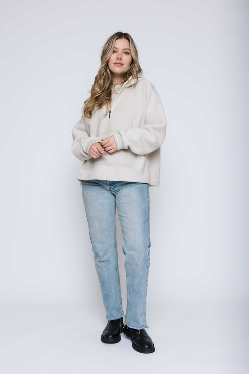 Sutton-Half Zip Sherpa Pullover