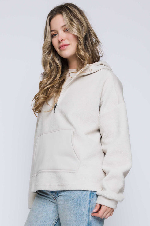 Sutton-Half Zip Sherpa Pullover