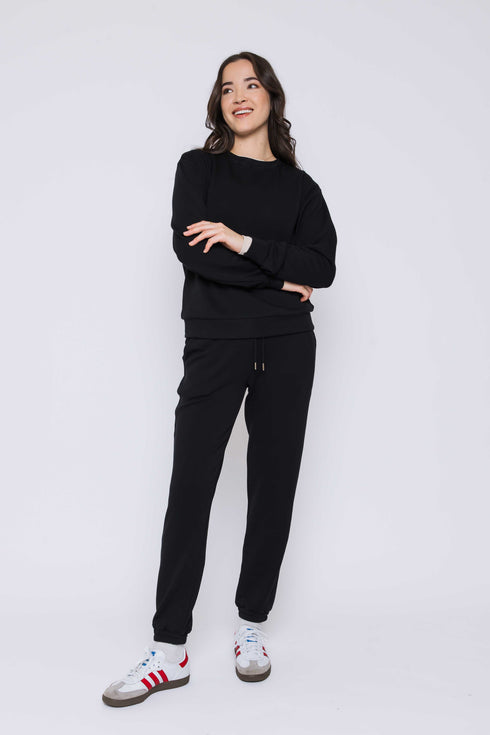 Jenna SAMPLE-Luxe Fleece Crew