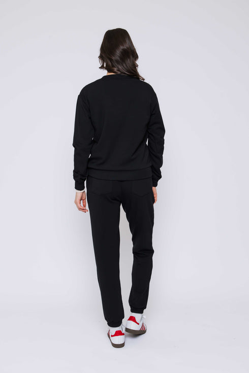 Jenna SAMPLE-Luxe Fleece Crew