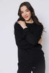 Jenna SAMPLE-Luxe Fleece Crew
