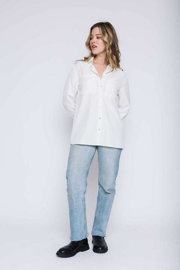 Nora-Oversize Button-Up