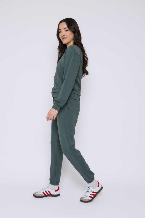 Jenna SAMPLE-Luxe Fleece Crew