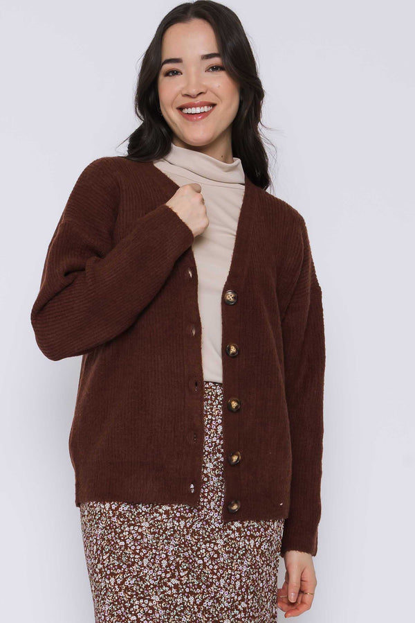 Chrys-Ribbed Cardigan