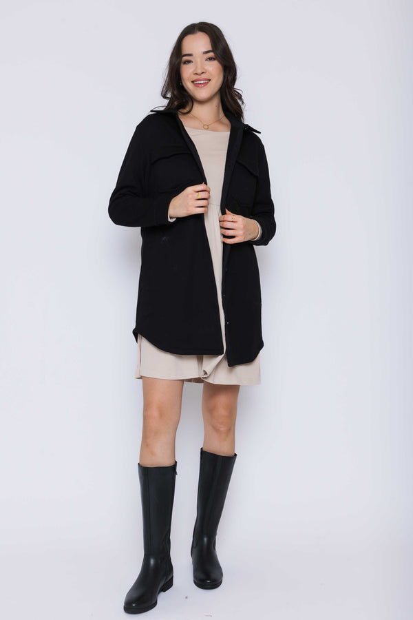 Jackie-Sherpa Button-Up