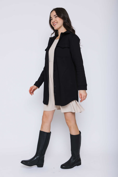 Jackie-Sherpa Button-Up