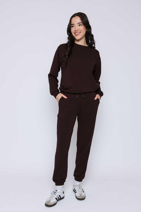 Jenna SAMPLE-Luxe Fleece Crew