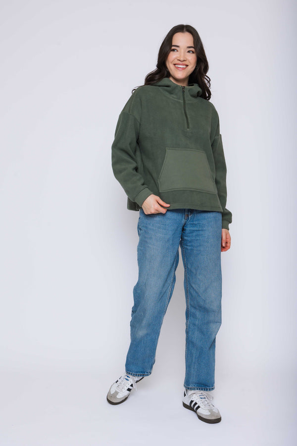 Sutton-Half Zip Sherpa Pullover