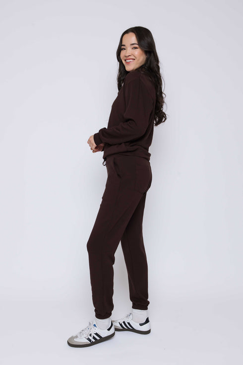Jenna SAMPLE-Luxe Fleece Crew