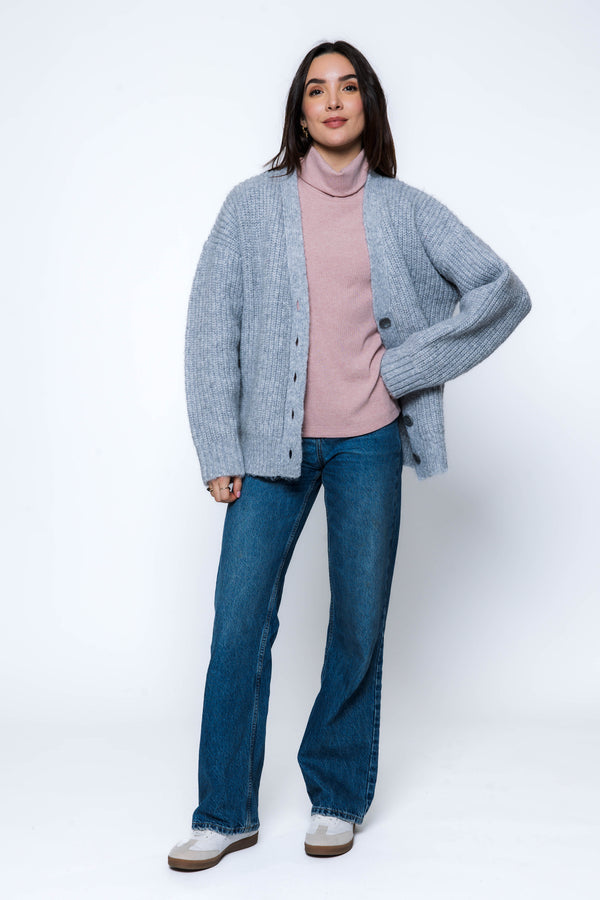 Paige-Rib Knit Cardi