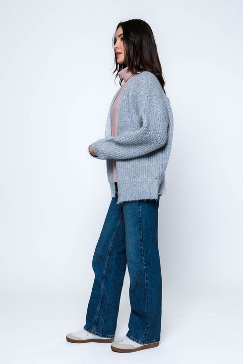Paige-Rib Knit Cardi