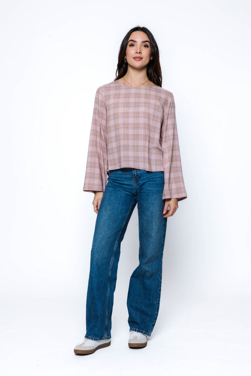 Megan-Woven Tee