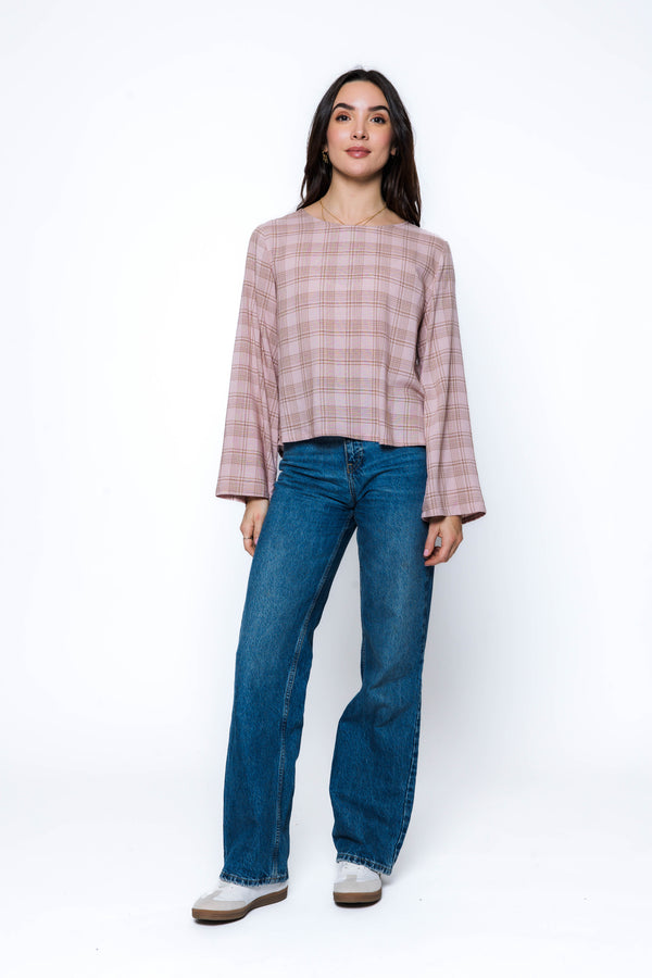 Megan-Woven Tee