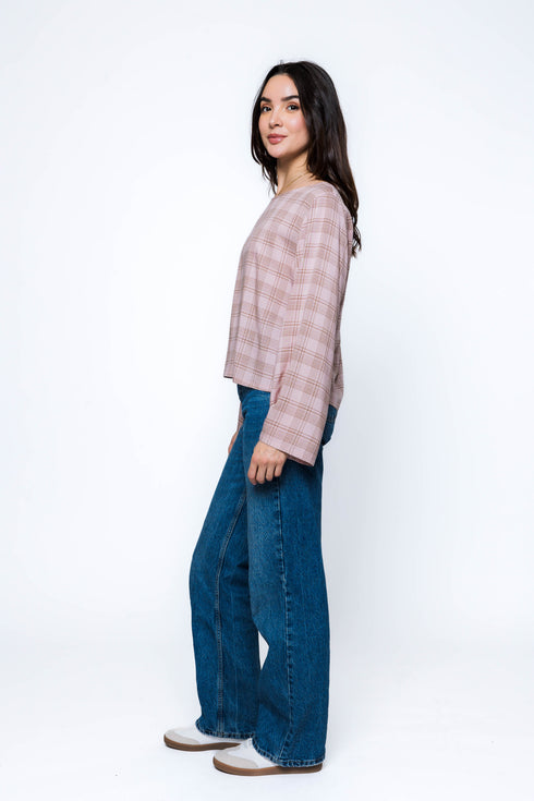 Megan-Woven Tee