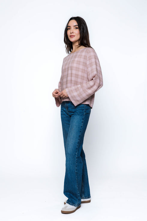 Megan-Woven Tee