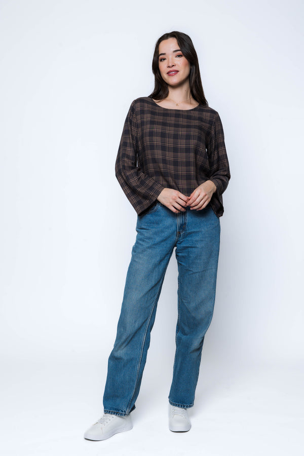 Megan-Woven Tee