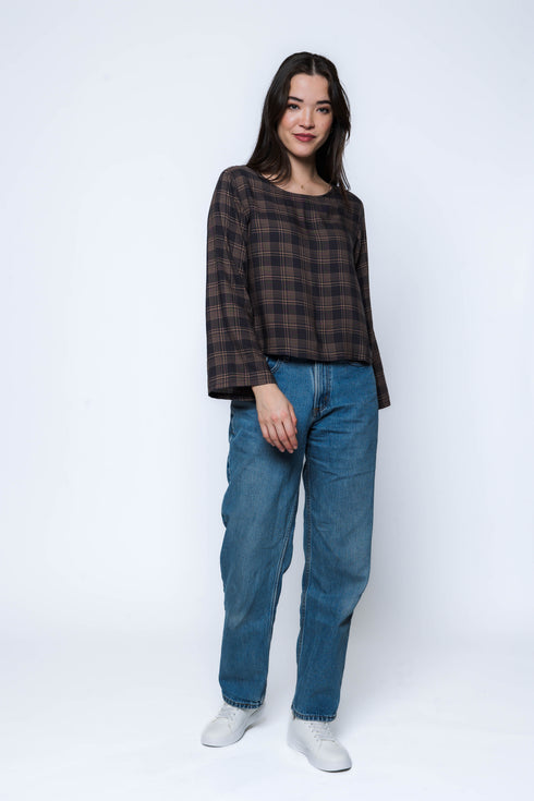 Megan-Woven Tee