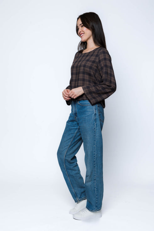 Megan-Woven Tee