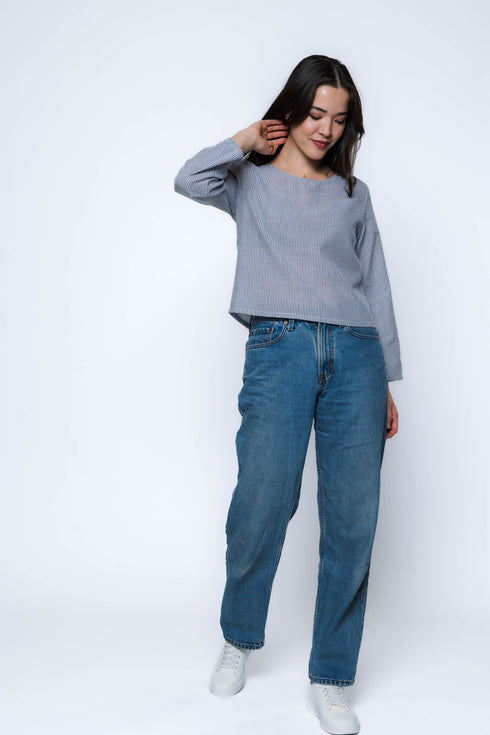 Megan-Woven Tee