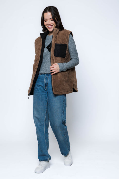 Julie-Sherpa Lined Vest