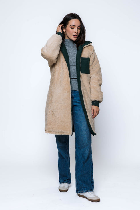 Sydney SAMPLE-Sherpa Lined Coat