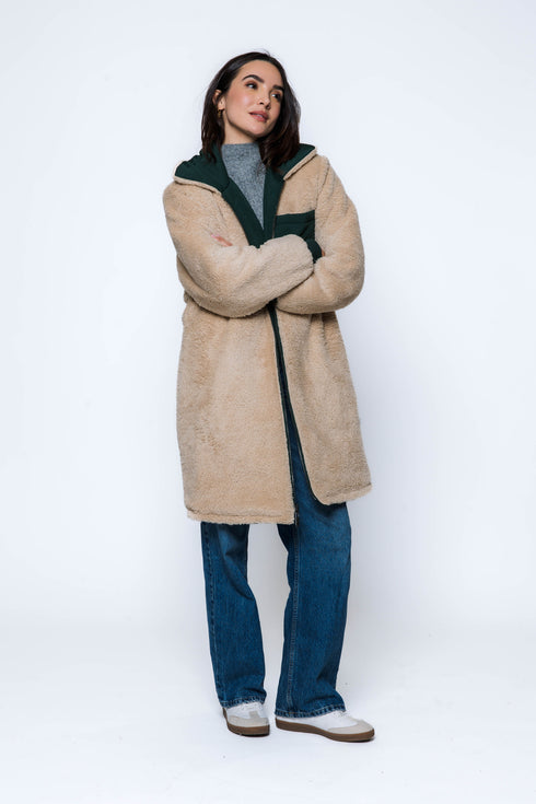 Sydney SAMPLE-Sherpa Lined Coat