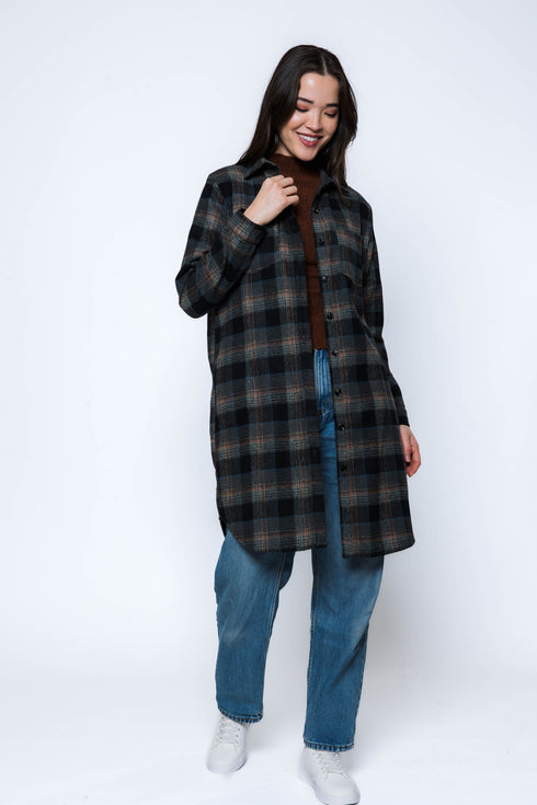 Mercer-Plaid Shirt Jacket