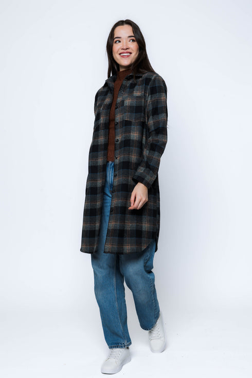 Mercer-Plaid Shirt Jacket