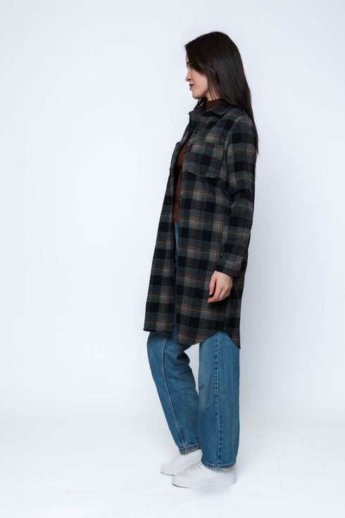 Mercer-Plaid Shirt Jacket