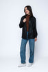 Harper SAMPLE-Faux Leather Button up