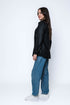 Harper SAMPLE-Faux Leather Button up