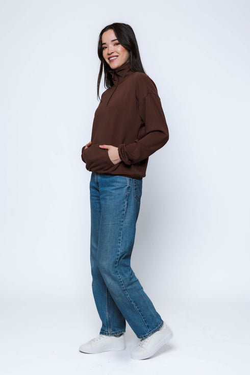 Everly-Luxe Fleece 1/2 Zip